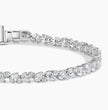 Pear & Round Lab Diamond Tennis Bracelet ( 2.6 ct. tw.) 18K Gold