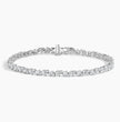 Pear & Round Lab Diamond Tennis Bracelet ( 2.6 ct. tw.) 18K Gold