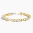 Heart Bezel Tennis Bracelet ( 3.33 ct tw. ) 18K Gold