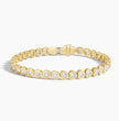 Bracelet | Yellow Gold | Bezel | Heart | 3.33 ct