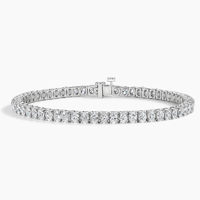 Bracelet | White Gold | Tennis | Oval | 8 ct