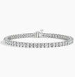 Bracelet | White Gold | Tennis | Oval | 8 ct