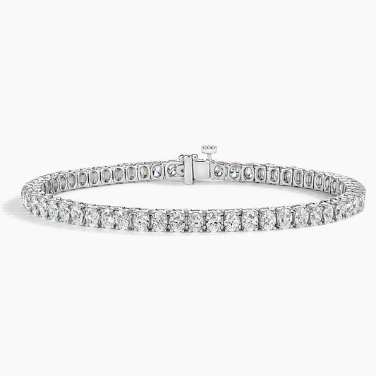 Bracelet | White Gold | Tennis | Oval | 8 ct