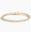 Bracelet | Yellow Gold | Bezel | Pear | 2.75 ct