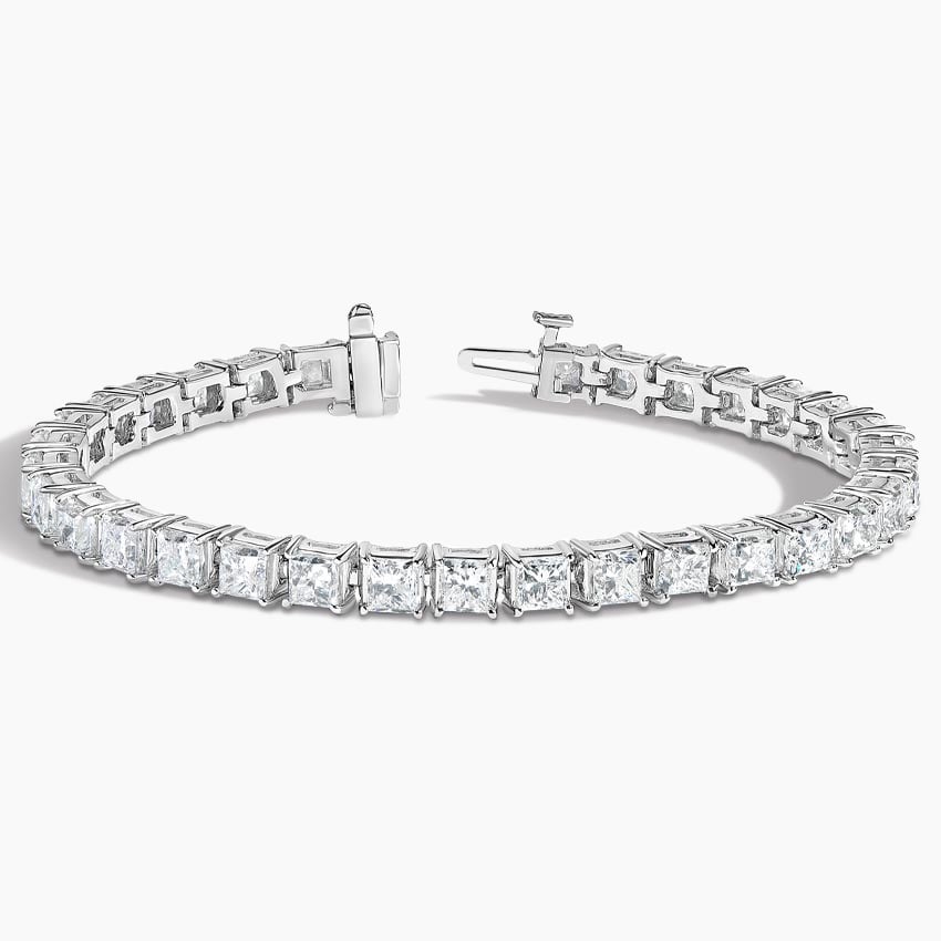 Bracelet | White Gold | Tennis | Princess | 18 ct