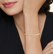 Round Bezel Tennis Bracelet ( 3 ct tw. ) 18K Gold