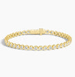 Round Bezel Tennis Bracelet ( 3 ct tw. ) 18K Gold