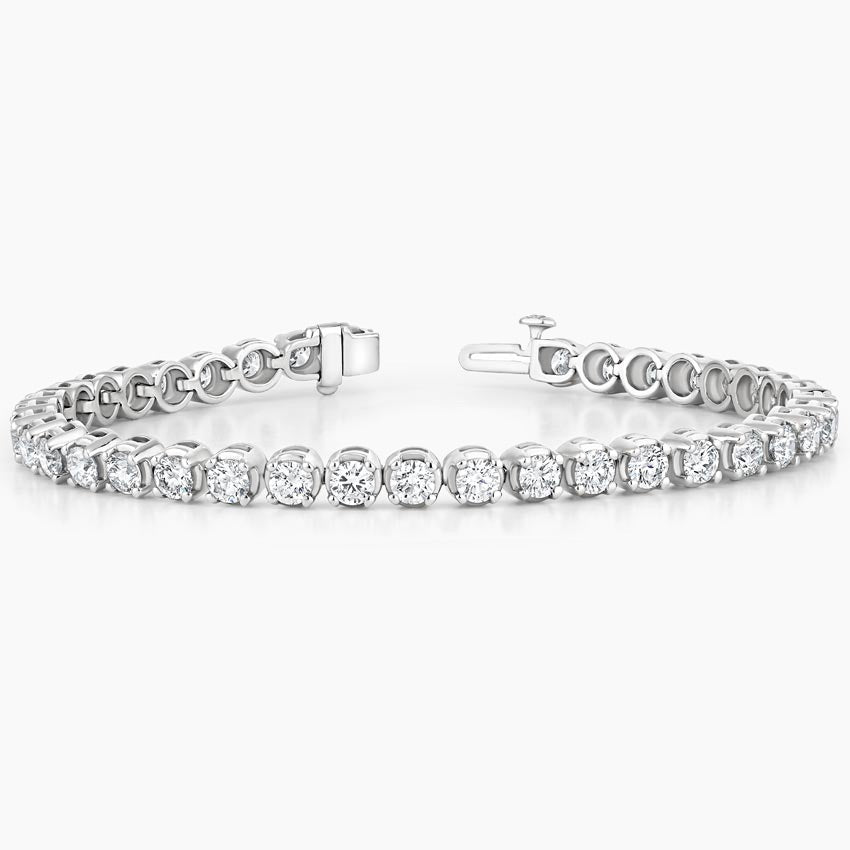 Bracelet | White Gold | Tennis | Round | 7 ct