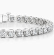 Round Bezel Tennis Bracelet ( 7 ct tw. ) 18K Gold
