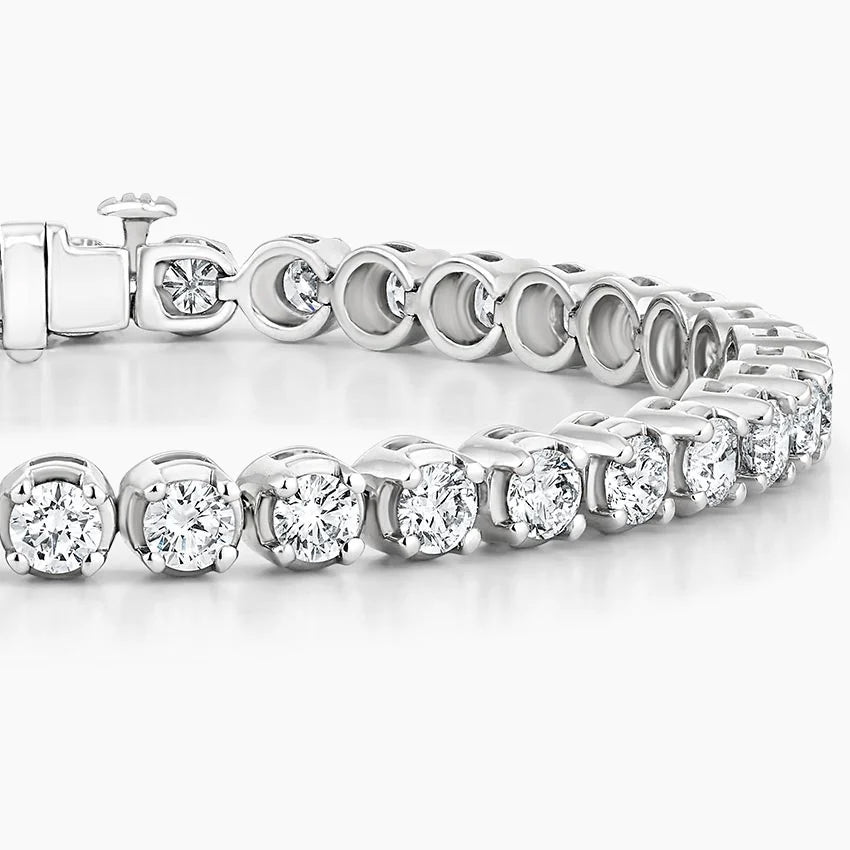 Bracelet | White Gold | Tennis | Round | 7 ct