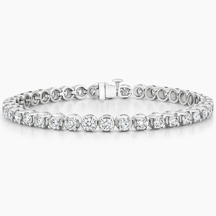 Bracelet | White Gold | Tennis | Round | 7 ct