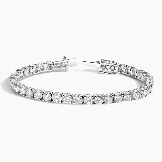 Bracelet | White Gold  | Tennis | Round | 12 ct