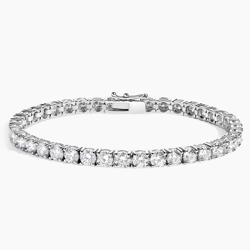 Bracelet | White Gold  | Tennis | Round | 12 ct