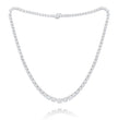 Tennis Graduated Lab Diamond (17 ct.) Necklace (15 in.) 18K White Gold