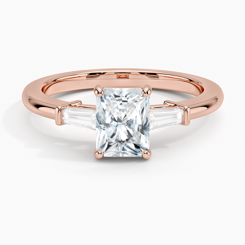 ecomposer-view with diamond shape-radiant,ecomposer-size-1-ct,ecomposer-metal type-rose-gold-18k
