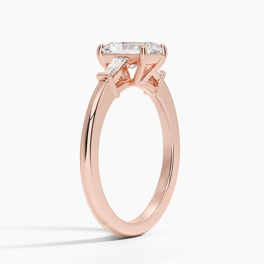 ecomposer-view with diamond shape-radiant,ecomposer-size-1-ct,ecomposer-metal type-rose-gold-18k