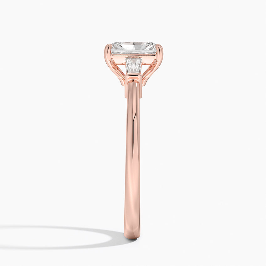 ecomposer-view with diamond shape-radiant,ecomposer-size-1-ct,ecomposer-metal type-rose-gold-18k