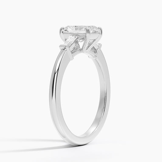 ecomposer-view with diamond shape-radiant,ecomposer-size-1-ct,ecomposer-metal type-white-gold-18k