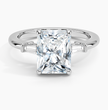 ecomposer-view with diamond shape-radiant,ecomposer-size-2-ct,ecomposer-metal type-white-gold-18k
