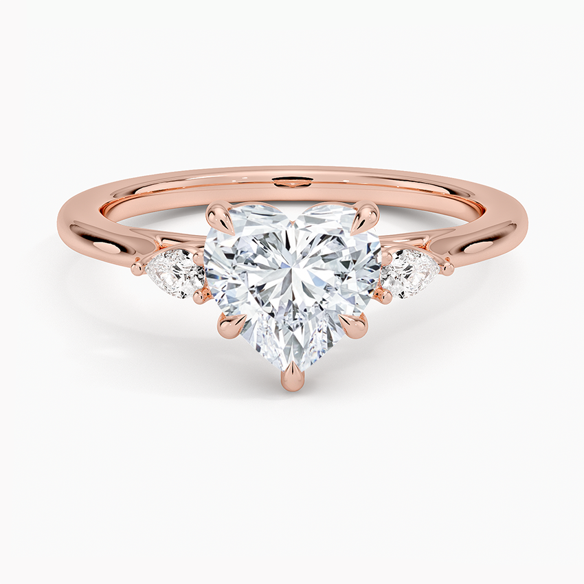 ecomposer-view with diamond shape-heart,ecomposer-size-1.5-ct,ecomposer-metal type-rose-gold-18k