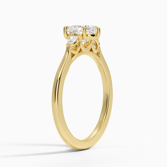 ecomposer-view with diamond shape-heart,ecomposer-size-1-ct,ecomposer-metal type-yellow-gold-18k