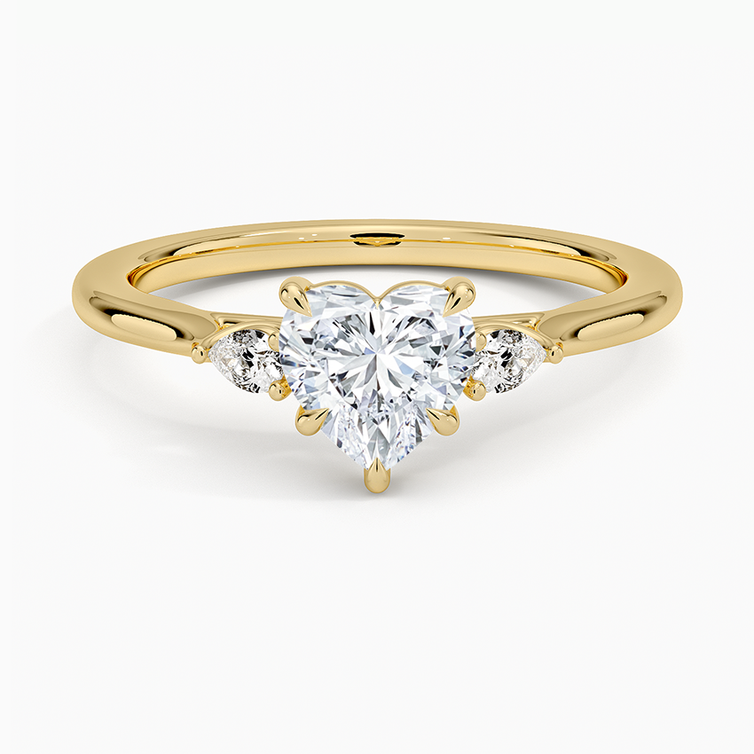 ecomposer-metal type-yellow-gold-18K,ecomposer-ring setting-trilogy