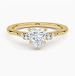 ecomposer-metal type-yellow-gold-18K,ecomposer-ring setting-trilogy