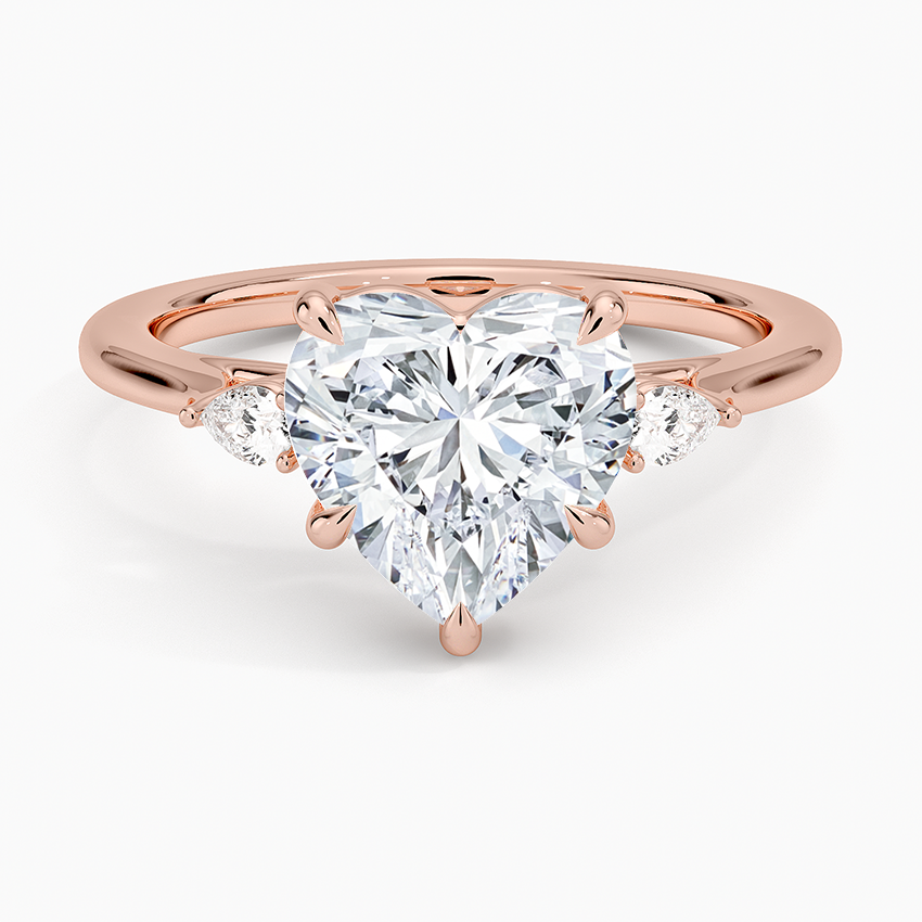 ecomposer-metal type-rose-gold-18K,ecomposer-ring setting-trilogy