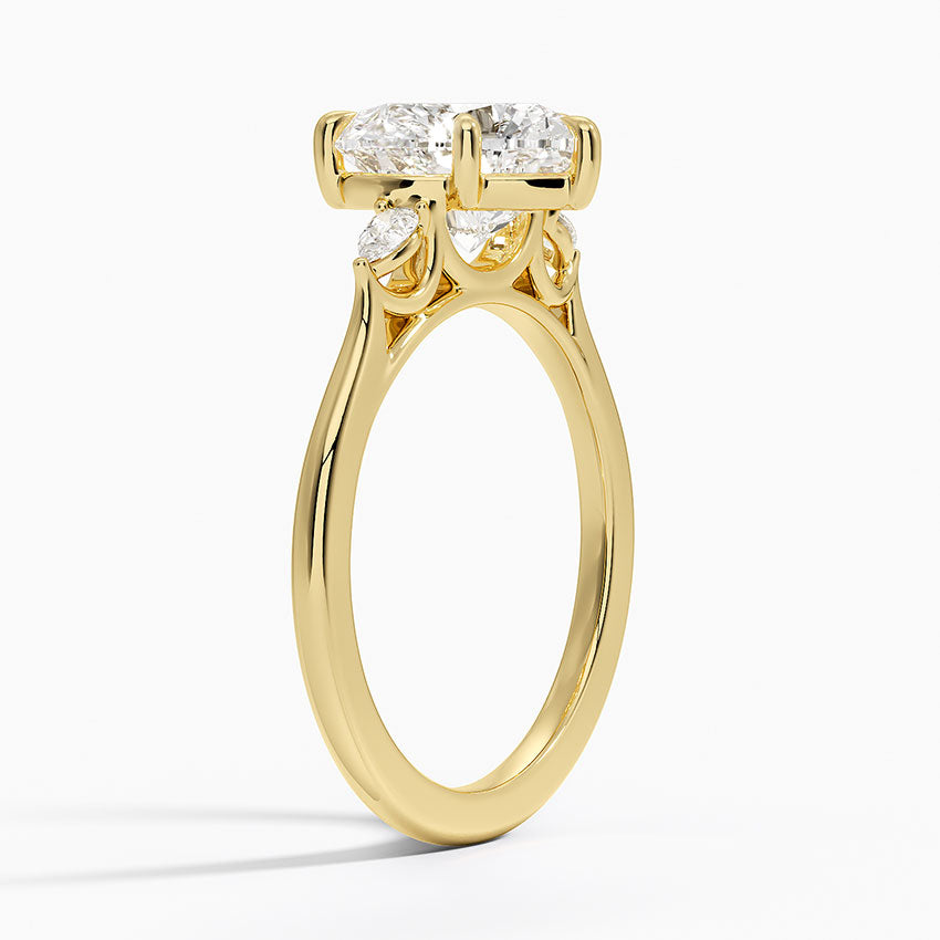 ecomposer-metal type-yellow-gold-18K,ecomposer-ring setting-trilogy