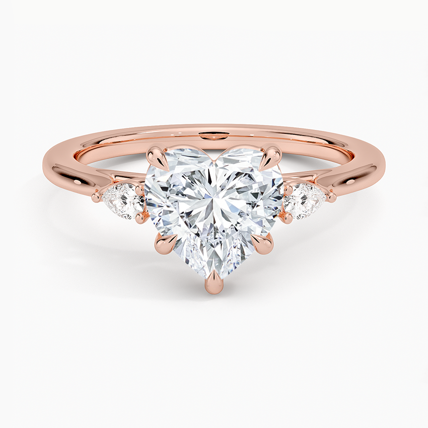 ecomposer-metal type-rose-gold-18K,ecomposer-ring setting-trilogy