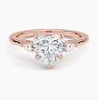 ecomposer-metal type-rose-gold-18K,ecomposer-ring setting-trilogy