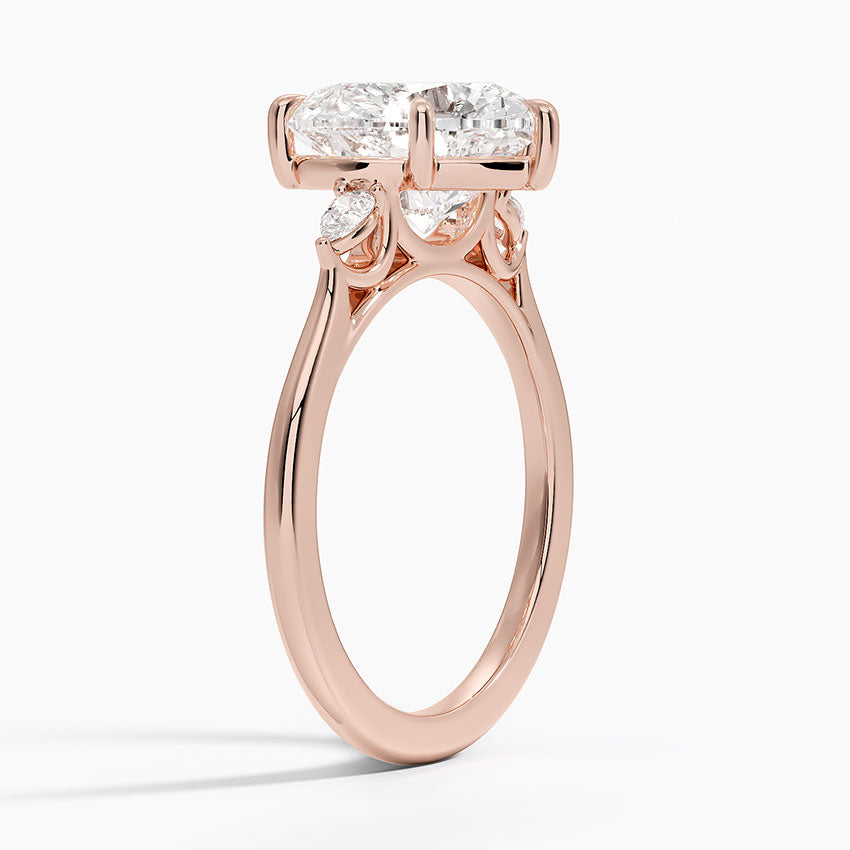 ecomposer-metal type-rose-gold-18K,ecomposer-ring setting-trilogy