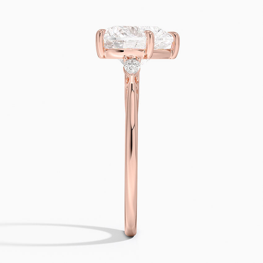 ecomposer-view with diamond shape-heart,ecomposer-size-3-ct,ecomposer-metal type-rose-gold-18k