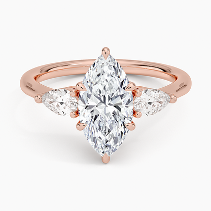 ecomposer-view with diamond shape-marquise,ecomposer-size-1.5-ct,ecomposer-metal type-rose-gold-18k