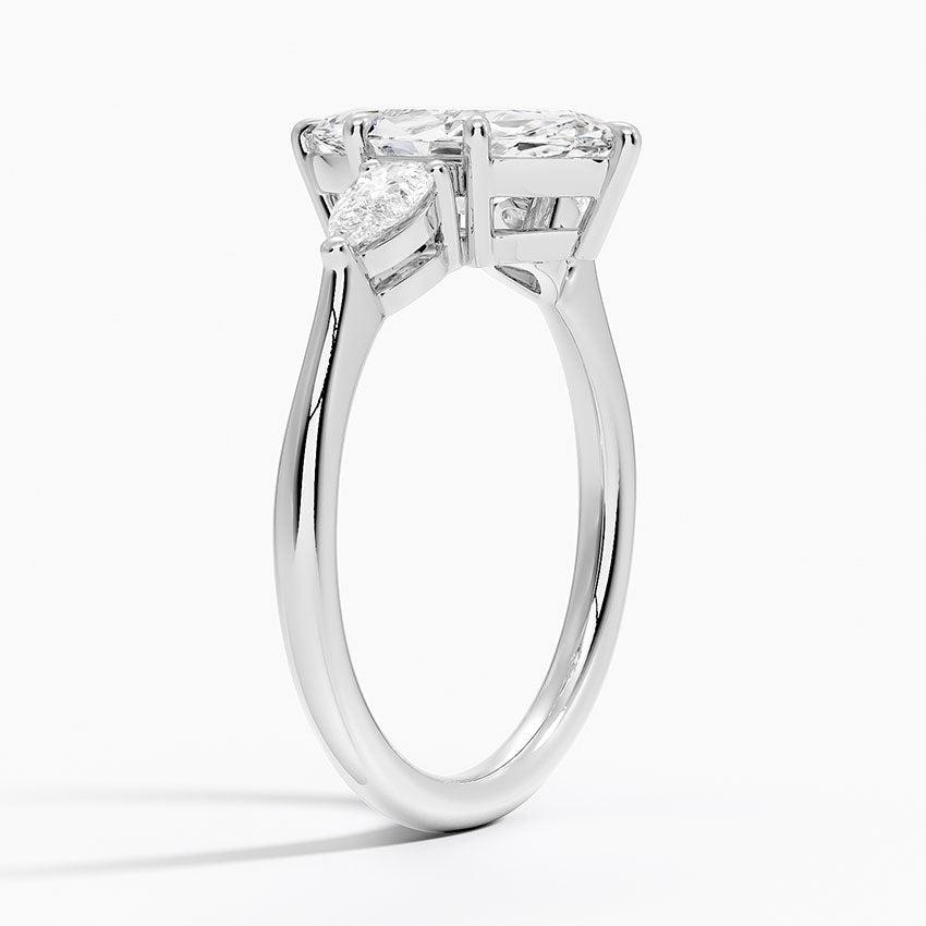 ecomposer-metal type-white-gold-18K,ecomposer-ring setting-Trilogy 