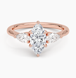 ecomposer-metal type-rose-gold-18K,ecomposer-ring setting-Trilogy 