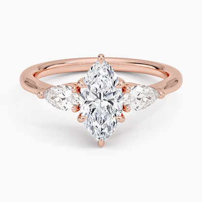 ecomposer-view with diamond shape-marquise,ecomposer-size-1-ct,ecomposer-metal type-rose-gold-18k