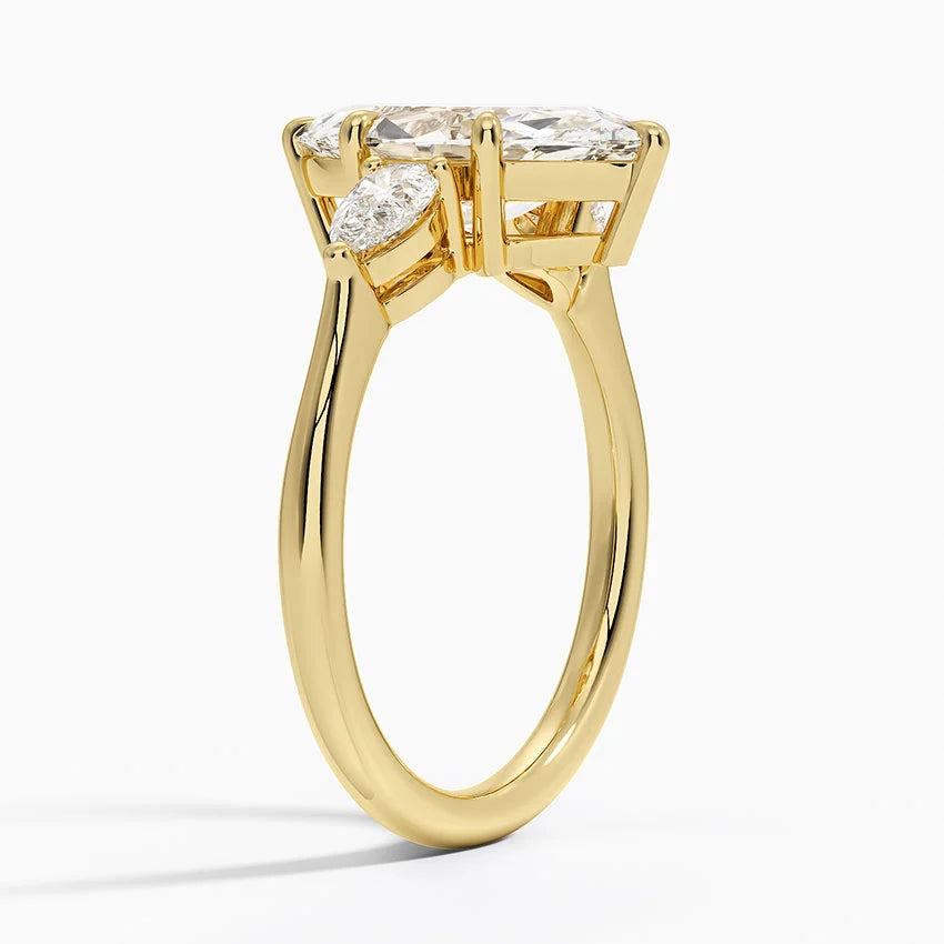 ecomposer-metal type-yellow-gold-18K,ecomposer-ring setting-Trilogy 