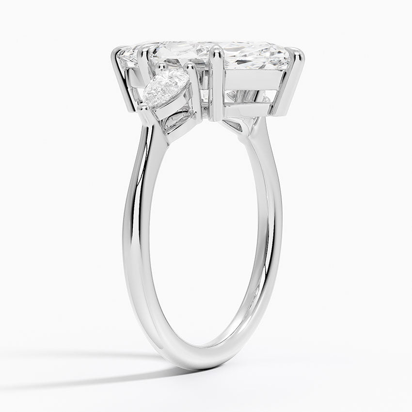 ecomposer-metal type-white-gold-18K,ecomposer-ring setting-Trilogy 