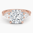 ecomposer-view with diamond shape-cushion, ecomposer-metal type-rose-gold-18k