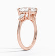 ecomposer-view with diamond shape-cushion, ecomposer-metal type-rose-gold-18k