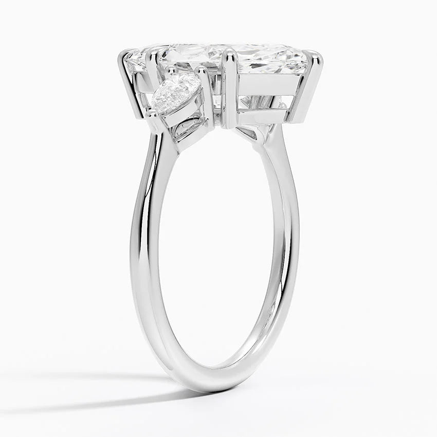 ecomposer-view with diamond shape-marquise, ecomposer-metal type-white-gold-18k