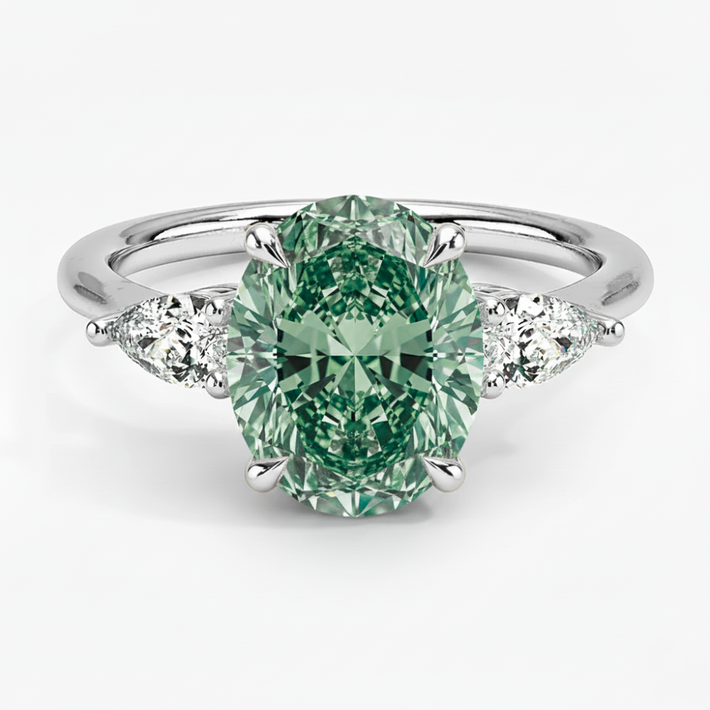 ecomposer-diamond color-green, ecomposer-view with diamond shape-oval