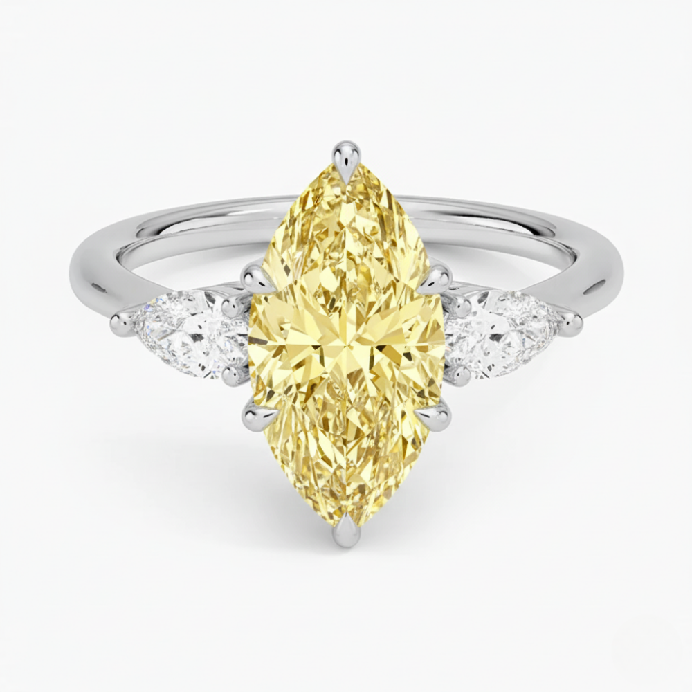 ecomposer-diamond color-yellow, ecomposer-view with diamond shape-marquise