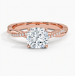 ecomposer-metal type-rose-gold-18K,ecomposer-ring setting-twisted