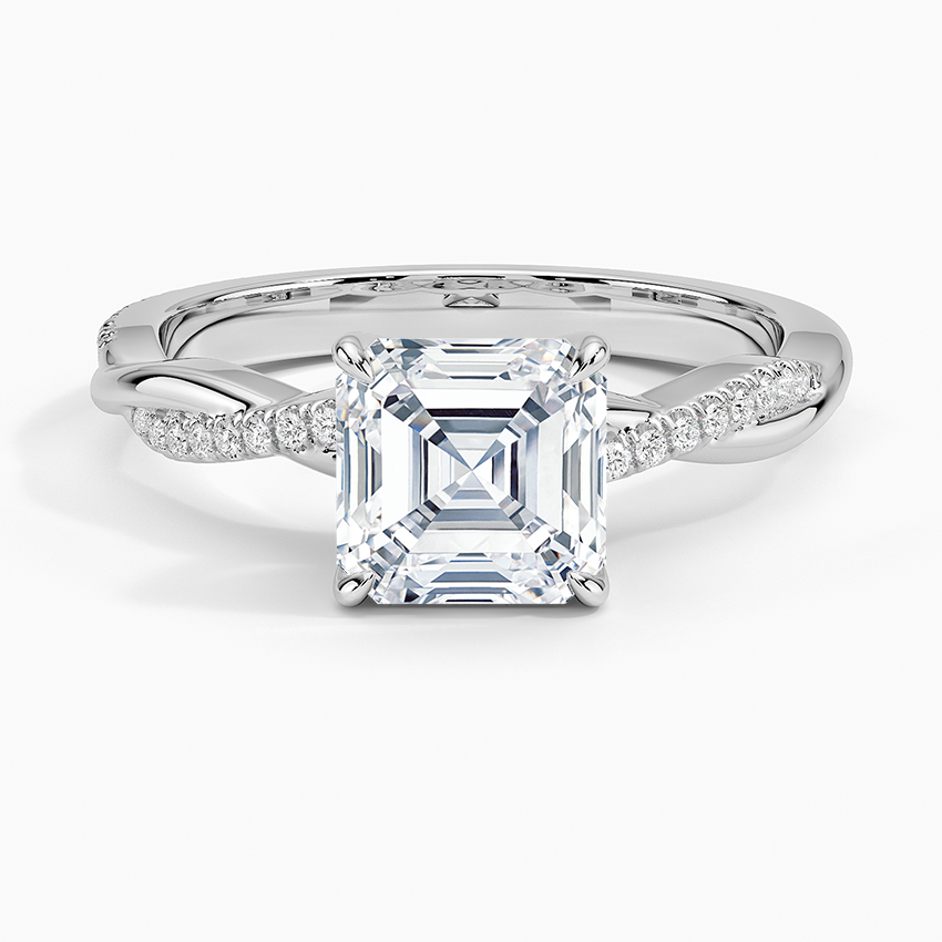 ecomposer-view with diamond shape-asscher,ecomposer-size-1.5-ct,ecomposer-metal type-white-gold-18k