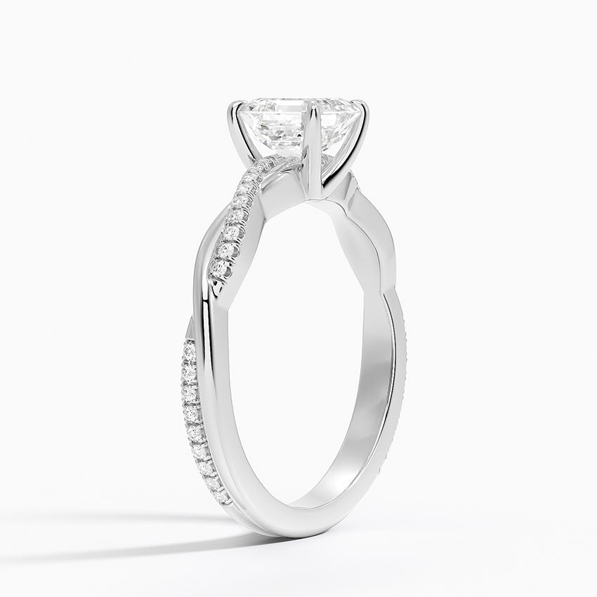 ecomposer-view with diamond shape-asscher,ecomposer-size-1-ct,ecomposer-metal type-white-gold-18k