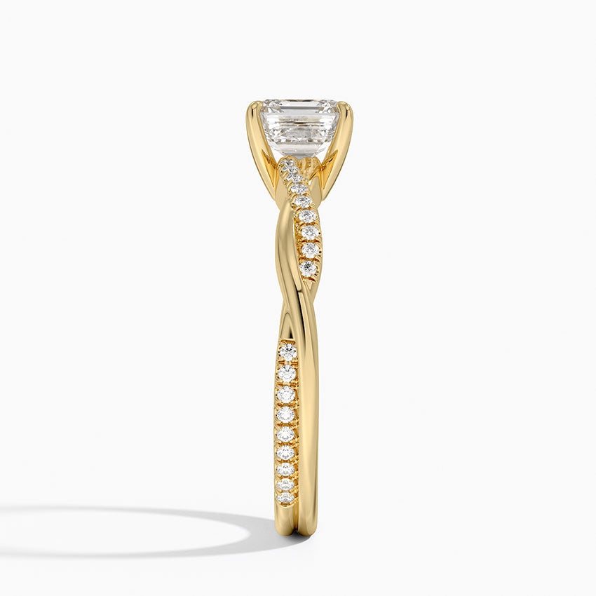 ecomposer-view with diamond shape-asscher,ecomposer-size-1-ct,ecomposer-metal type-yellow-gold-18k