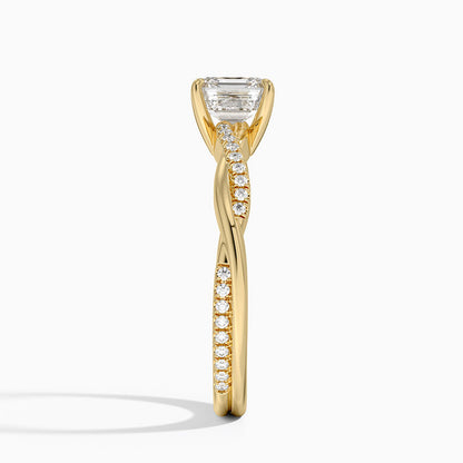 ecomposer-view with diamond shape-asscher,ecomposer-size-1-ct,ecomposer-metal type-yellow-gold-18k