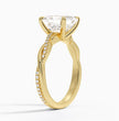 ecomposer-metal type-yellow-gold-18K,ecomposer-ring setting-twisted